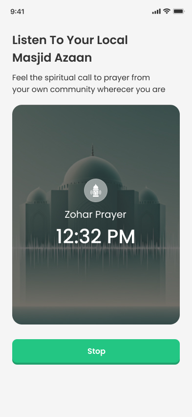 Listen to your local Masjid Azaan